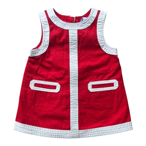 Vintage Baby Gap Mod Dress Red 3-6 months - Picture 1 of 5